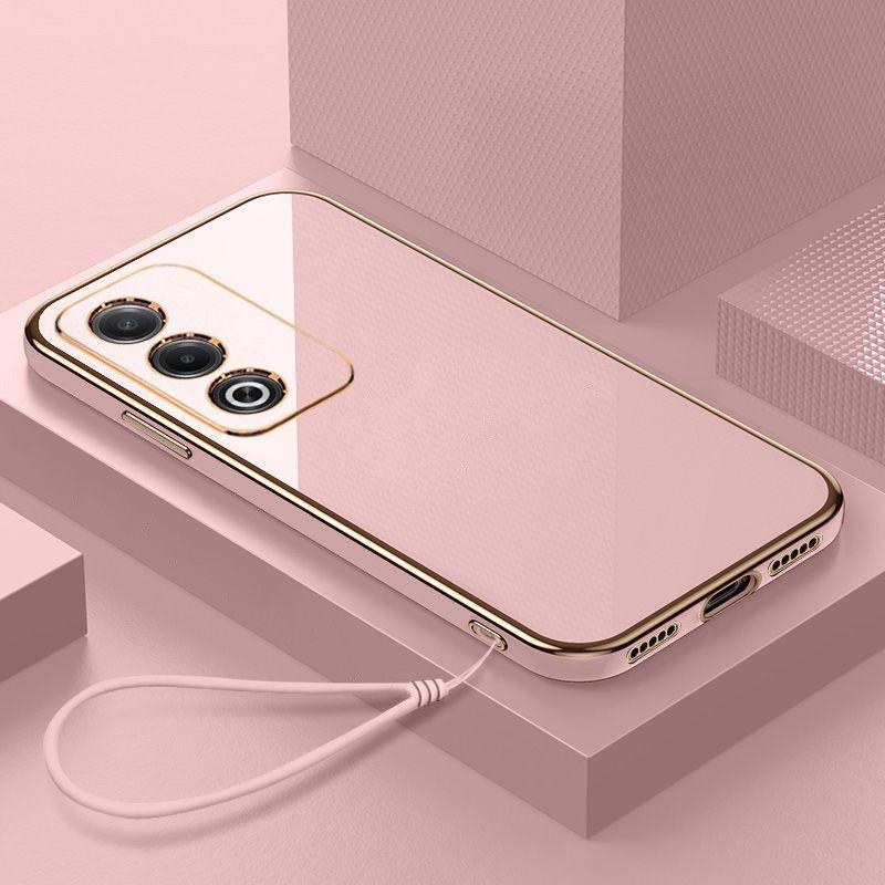 For OPPO A80 Case OPPO A3 Pro Phone Case OPPO K12X K12 Plus Case OPPO A80 A3 Pro Luxury Square Plating Shockproof Back Cover