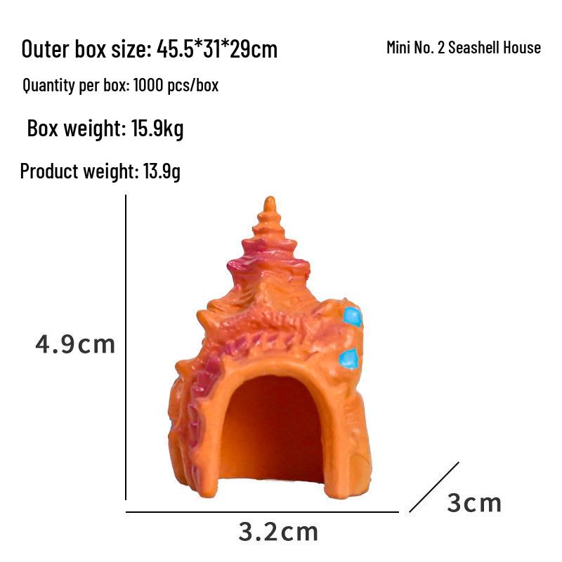 Мини-убежище для раков-отшельников: Новый декор для аквариума с грибами и раковинами для ландшафтного дизайна и разведения