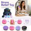 Soft Squeeze Stress Relief Toy Cookie Shape with Sprinkle Design Slow Rising PU Foam Sensory Fidget Toy for Stress and Anxiety Relief