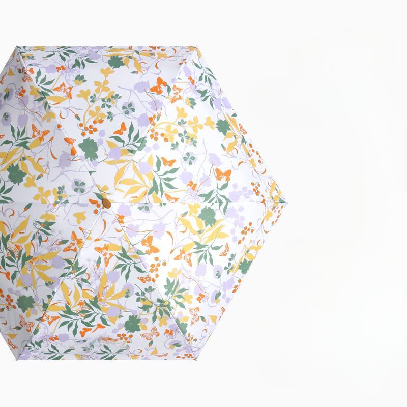 Плоский зонт с шестью карманами, солнцезащитный зонт, цветной клей, защита от солнца, солнцезащитный зонт, женский складной зонт