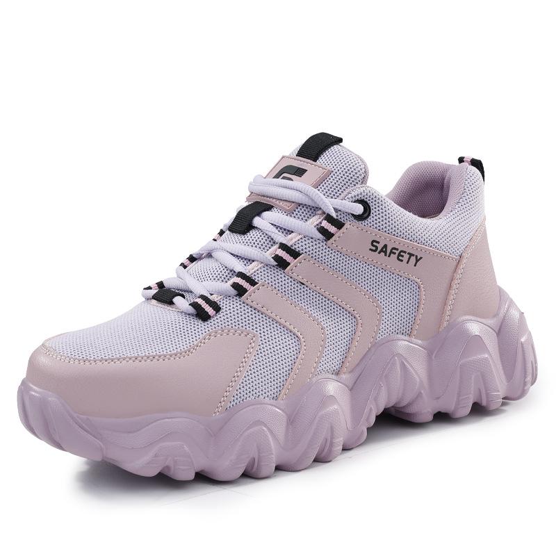 Женская защитная обувь: Легкие, удобные стальные носки, защита от ударов и проколов, подходят для всех сезонов