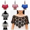 Boho Chic False Crochet Collar Tulle Lace Hollow Out Vest Fashion Fake Collar  Clothes Decoration