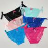 Woman Underwear Sexy Lace Panties Briefs Breathable Transparent Underpants Female Knickers 6 Pcs/set