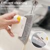 Gap Cleaning Brush Dual-Ended Design Wear-resistant Gap Brush Bathroom Crevice Brush with Brush Scraper Home Cleaning Tool