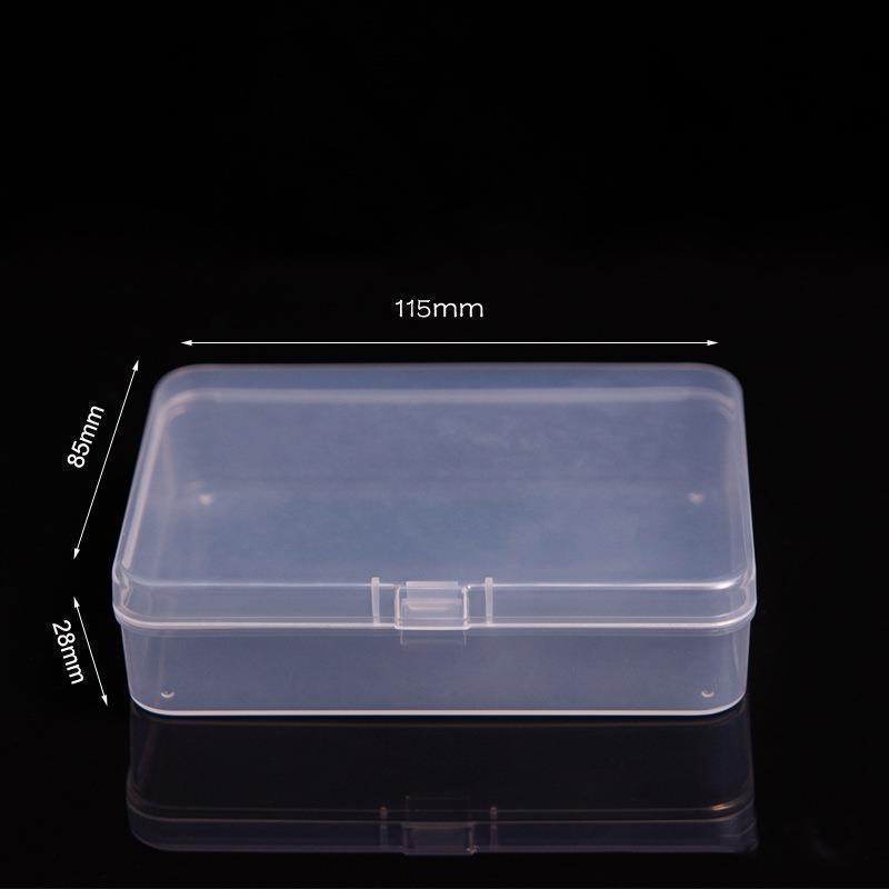 Mini Plastic Box Rectangular Box Translunt Box Packing Box Storage Box Dustproof Solid Strong Jewelry Storage Case Container