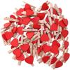 100pcs Photo Clips Heart Wooden Mini Clothes Pins for Scrapbooking, Arts & Crafts, Hanging Photos