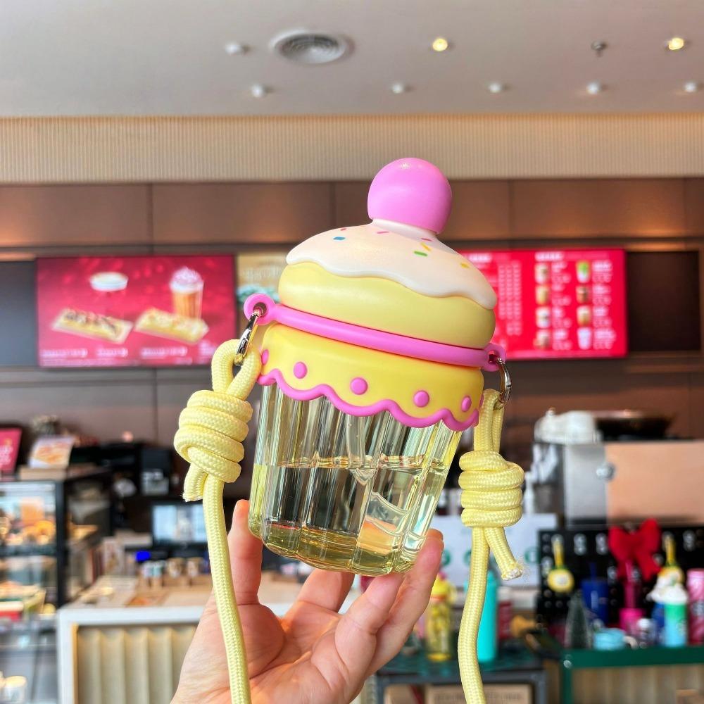 Transparent Clear Tumbler Crossbody Hanging Rope Iced Coffee Cup Drinkware Suction Cup  Home Use