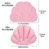 Soft Terry Cloth Fan-shaped Bath Pillow Spa Pillow Bathtub Cushion