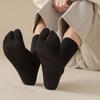 Модные носки Tabi Toe в японском стиле для мужчин и женщин, летние носки из волокна с двумя пальцами, кимоно, шлепанцы, сандалии, раздельные носки Tabi Toe