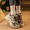 Dad Shoes Girl 2025 New Spring Shoes Show Feet Small and Lightweight Sneakers Increase the Height Within the Thick Sole Small Man Fried Street