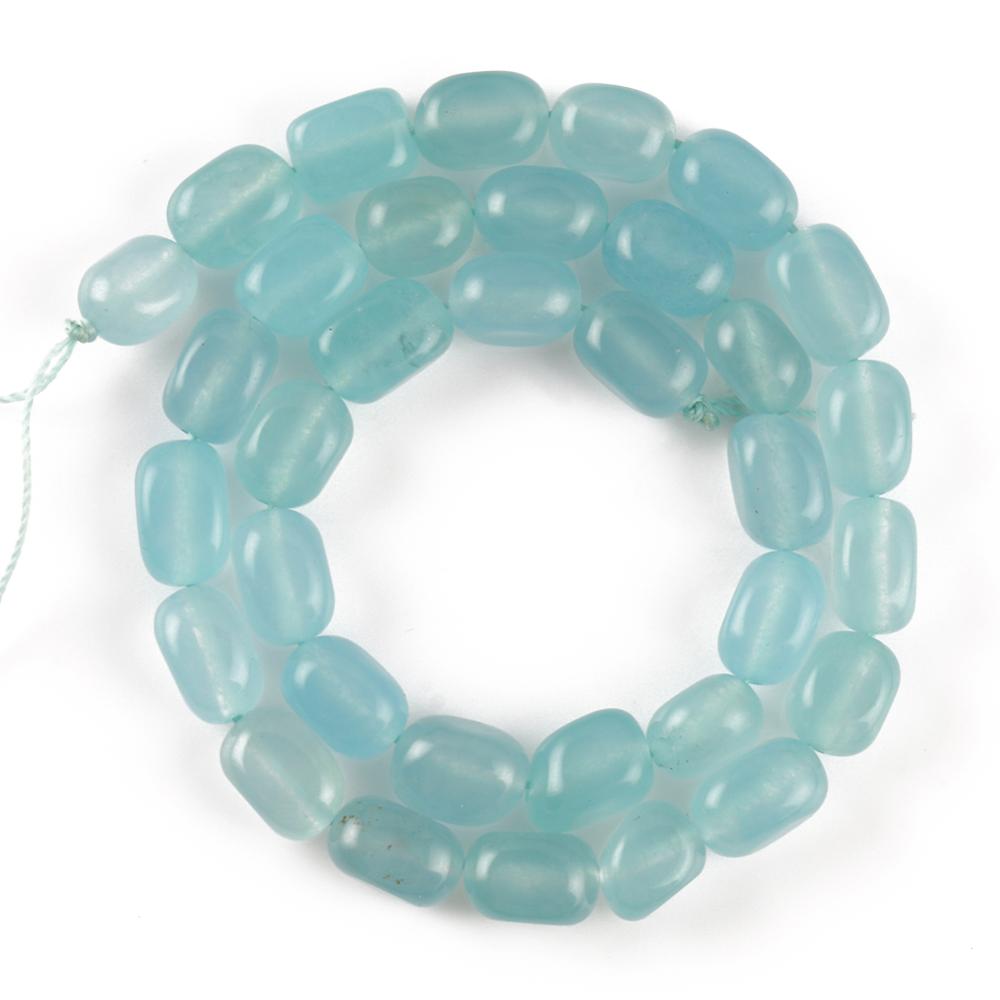8*11mm Irregular Jades Stone Beads Blue Red Green Pink Grey Purple Loose Beads For Jewelry Making Diy Bracelet Accessories 15''