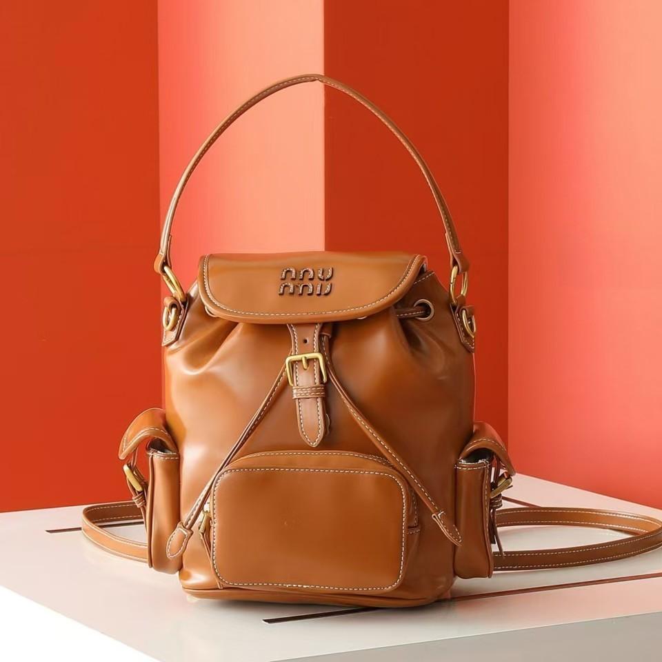 Новый холщовый рюкзак Miao miu 2025, большая вместимость, премиальное качество, универсальный, портативный, для плеча, для путешествий, для ежедневных поездок