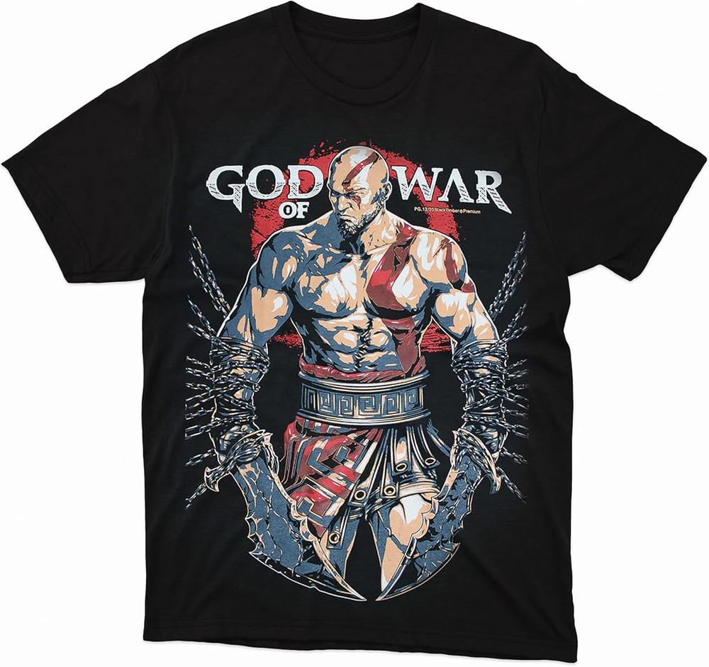 Футболка God of War Винтажная Футболка для фанатов игр PS S5XL Унисекс