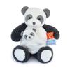 Peluche - doudou &amp; compagnie - panda &amp; bébé - blanc - 25/34 cm