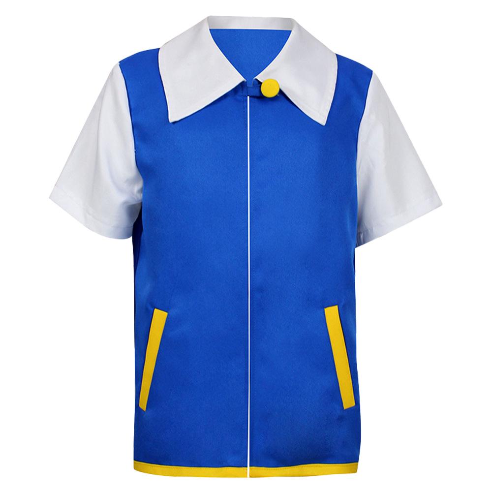 Детская куртка для косплея Эша Покемона - Аниме мультяшный костюм