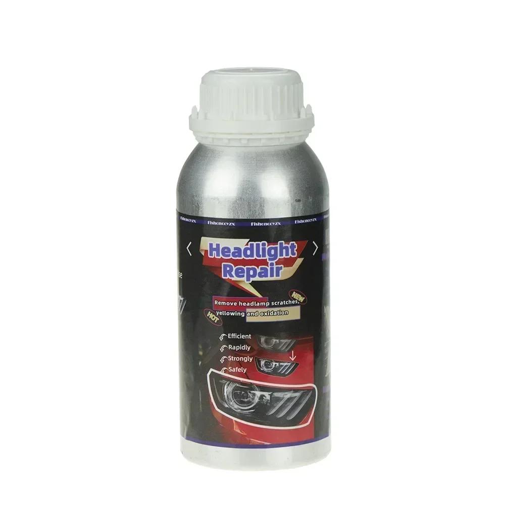 800ml Headlights Liquid Polymer Headlight Chemical Polish Repair Fluid Refurbishment Scratch Repair Polishing Headlights Kit