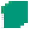 Red Loop OA Clear Binder File A4 60 Sheets, Green, 3 Packs