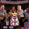 3 Tier British Party Cupcake Stand British Flag Cake Stand United Kingdom Party Cardboard Cake Tower Stand UK England Cupcake Tower