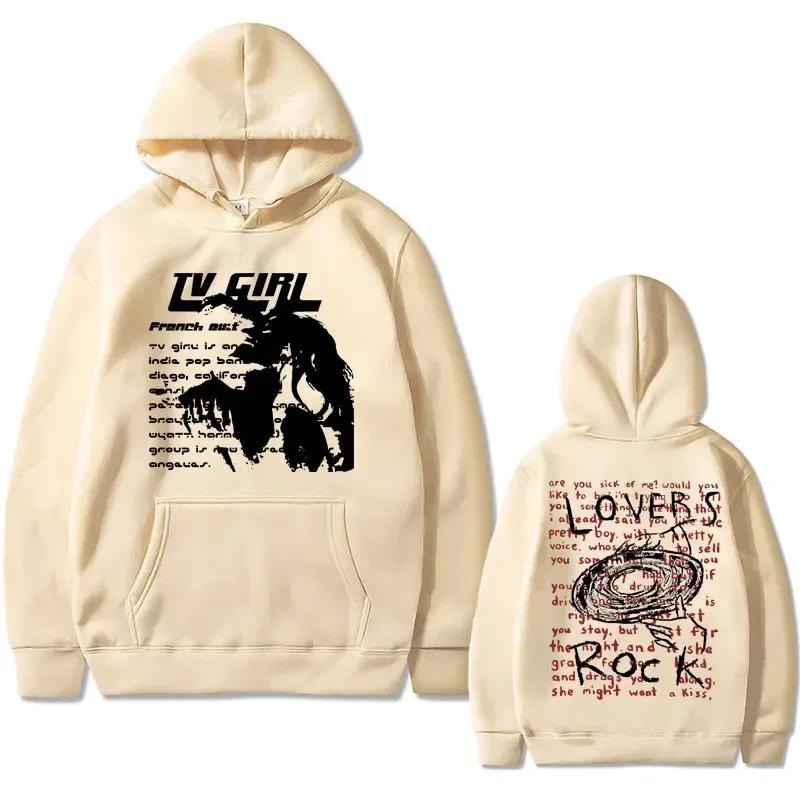 Худи с принтом рок-песни для фанатки ТВ-шоу, французский постер альбома, мерч-худи, мужское худи, худи в стиле ретро