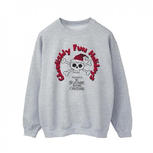 Disney Mens The Nightmare Before Christmas Ghouishly Fun Holidays Sweatshirt
