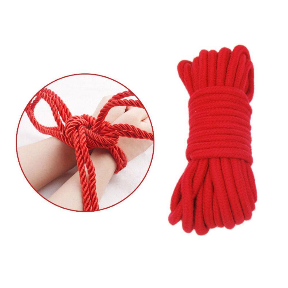 Упругая связывающая веревка из хлопка, секс-рабыня, бондаж, экзотическая игрушка, хлопковая веревка, пары