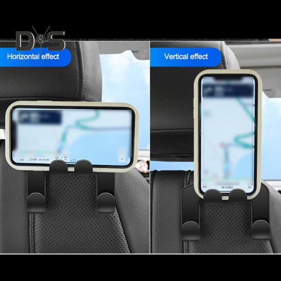 2 шт., крючок для подголовника автомобильного сиденья, держатель для телефона, сверхмощный многофункциональный автокресло, крепление на спинку сиденья, органайзер, вешалка, аксессуары для салона автомобиля