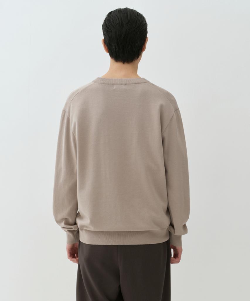 MUSINSA STANDARD Washable Supima Cotton V-Neck Knit [Mushroom]