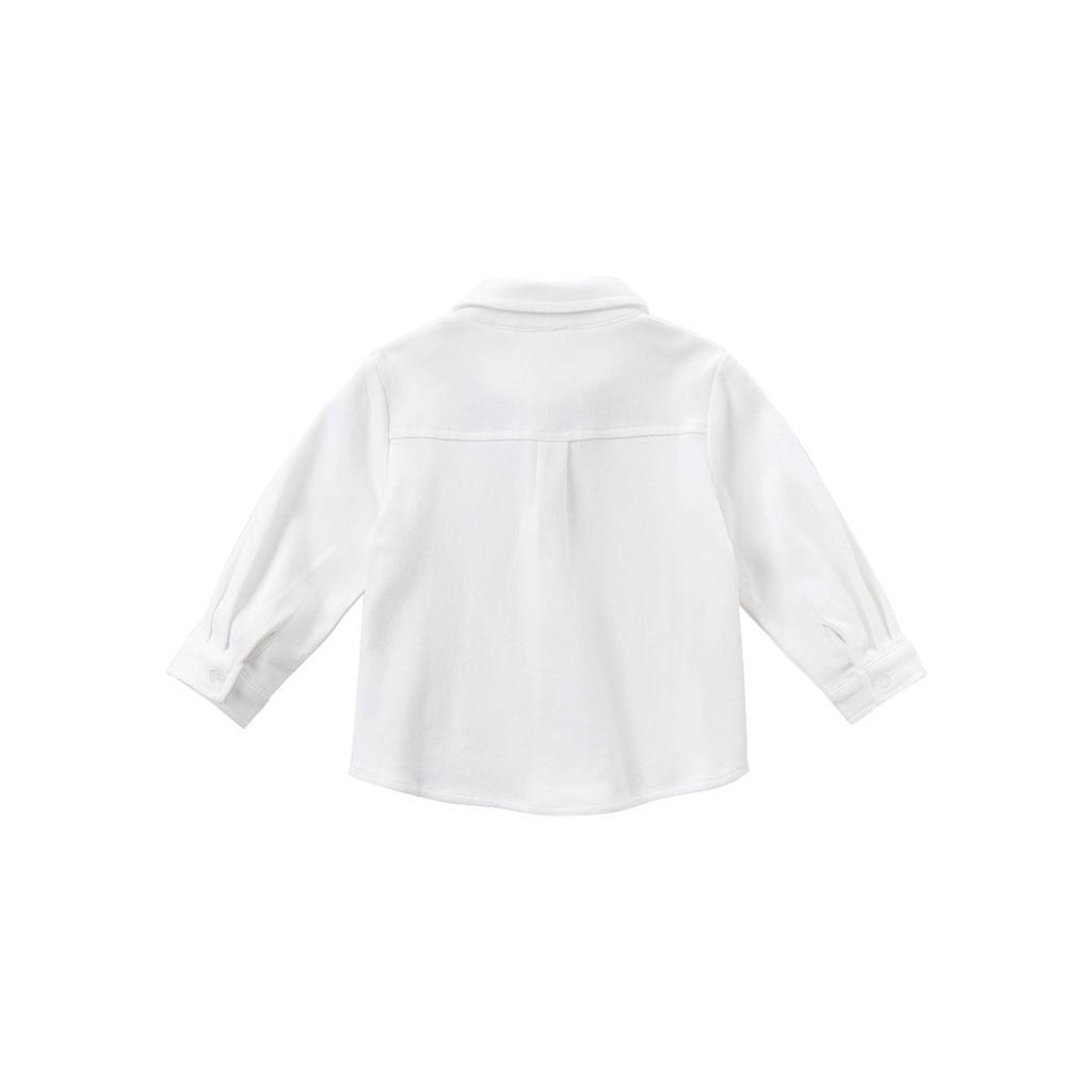 David Bella Boys' Shirt Spring Dress Baby Shirt Children's Little Gentleman White Shirt