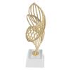 Metal Abstract Decorative Sculpture with Base Modern Luxury Metal Abstract Art Home Decor Statue