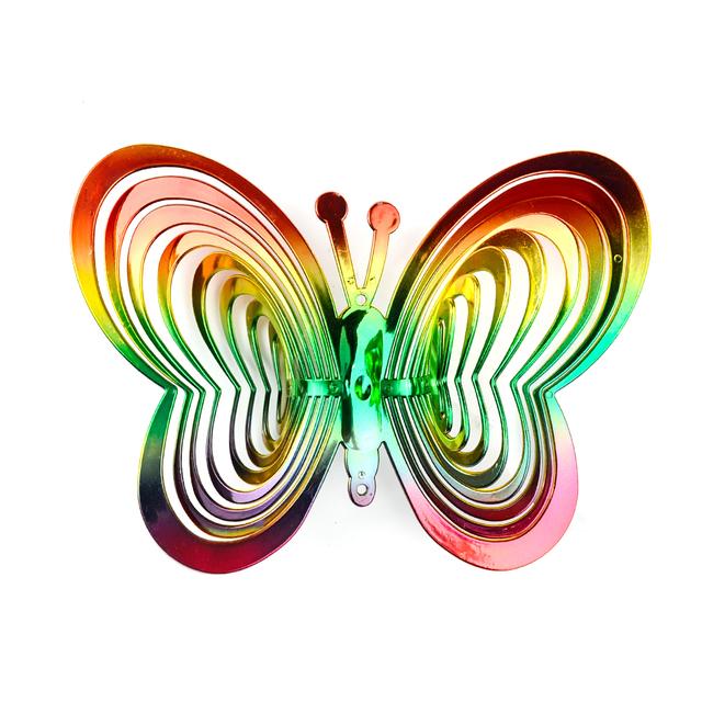 3D отпугиватель птиц-бабочек, спиннер, колокольчики, подвесные украшения, светоотражающее отпугивающее подвесное украшение, украшение для сада на открытом воздухе