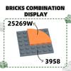 Нетоксичный 70 шт./лот 25269W Круглая плитка 1x1 Четверть Модель Блок Moc Цветные Аксессуары Совместимые с Кирпичами Diy Детская Игрушка Конструктор