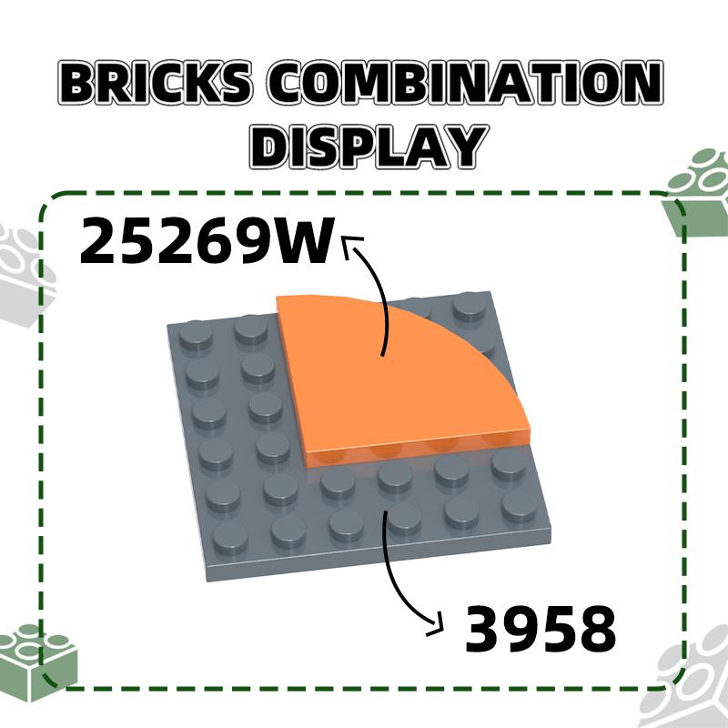 Нетоксичный 70 шт./лот 25269W Круглая плитка 1x1 Четверть Модель Блок Moc Цветные Аксессуары Совместимые с Кирпичами Diy Детская Игрушка Конструктор