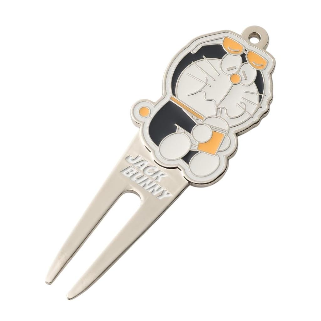Jack Bunny Doraemon Character Collaboration Golf Divot Repair Tool Green Fork Unisex - Navy & Orange 262-6284838