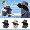 Caps Mask Set Fisherman Hat Sunscreen Sun Hat Durable Bucket Hat  Outdoor