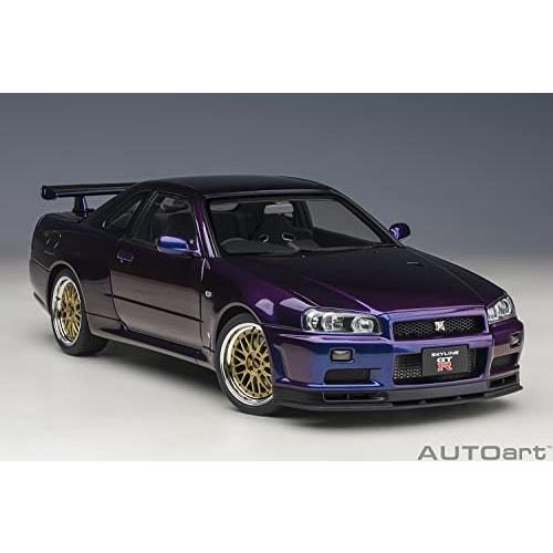 AUTOart Масштаб 1/18 Nissan Skyline GT-R (Р34) Версия диска BBS LM V-Spec II, Цвет Midnight Purple III, Готовое изделие