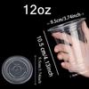 Plastic Cups With Lids Clear Disposable Cups Perfect for Weddings Birthdays Parties Camping Coffee Milkshake Cold Drinks