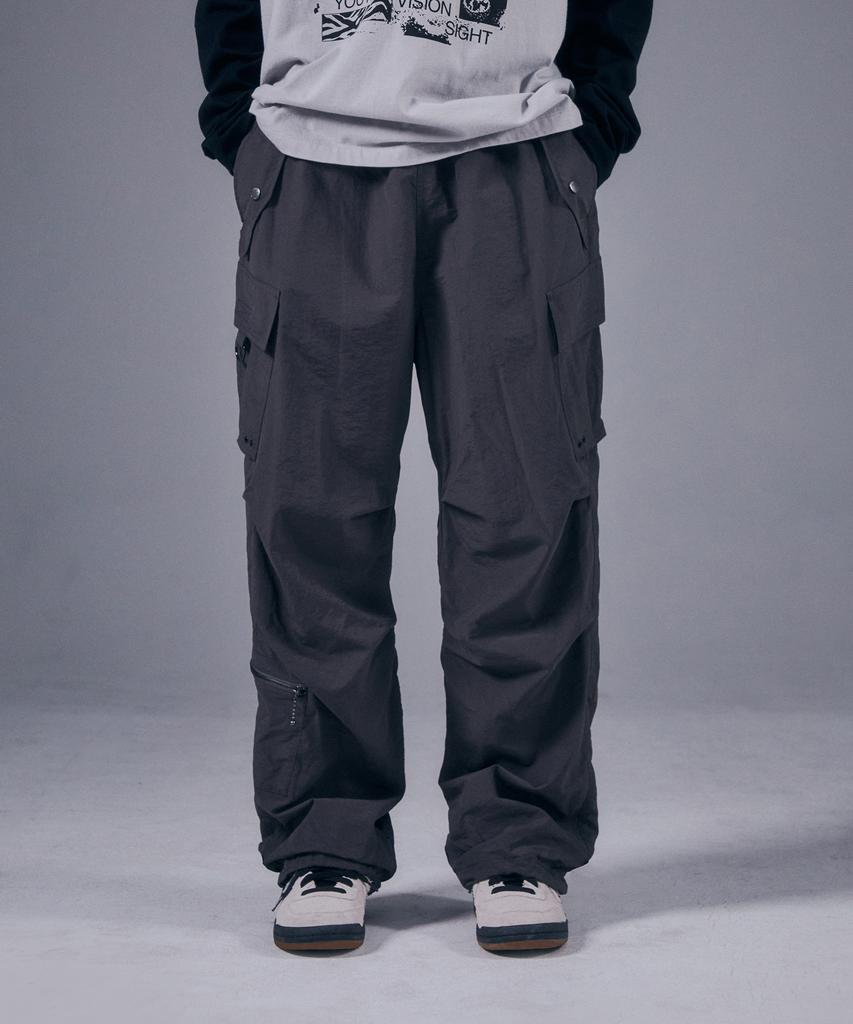 VISION STREETWEAR Vsw Parachute Cargo Pants Charcoal