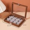Walnut color Jewelry Box Dustproof Jewelry Display Box Vintage Ring Necklace Storage Box  Earrings