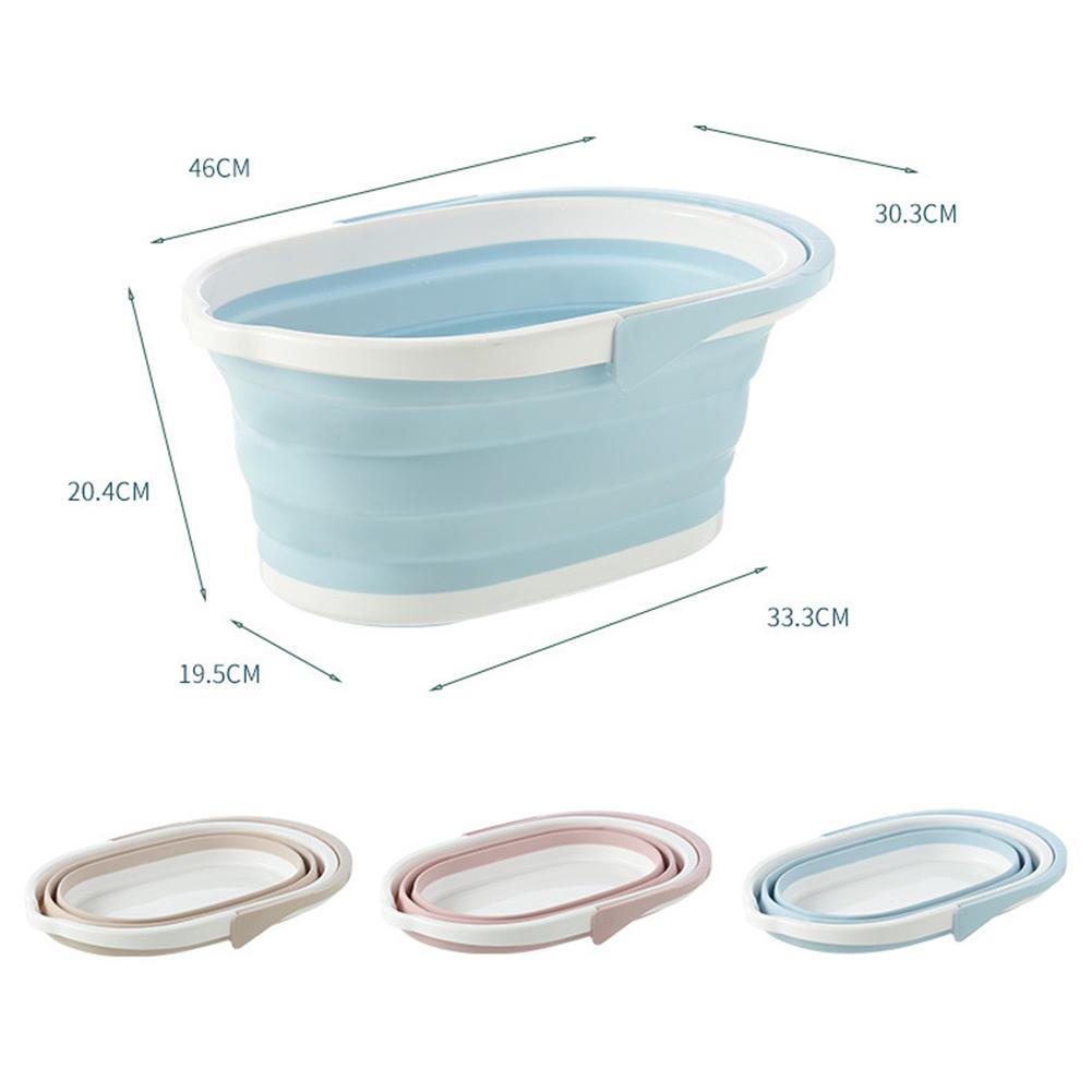 Portable Folding Car Wash Bucket Foldable Mop Water Mop Bucket Household Large Thickened Plastic Storage Bucket