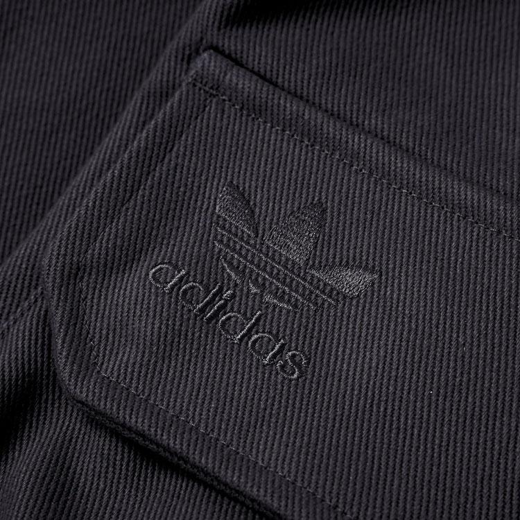 adidas Брюки-карго Originals с однотонными 3D-карманами и мужскими брюками на шнурке, черные JG3955