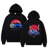 Anime Initial D Rising Jap Hoodie Jdm Drift Red Car Fashion Hooded Fleece Sweatshirts Mens Women Long Sleeve Tops Harajuku Streetwear