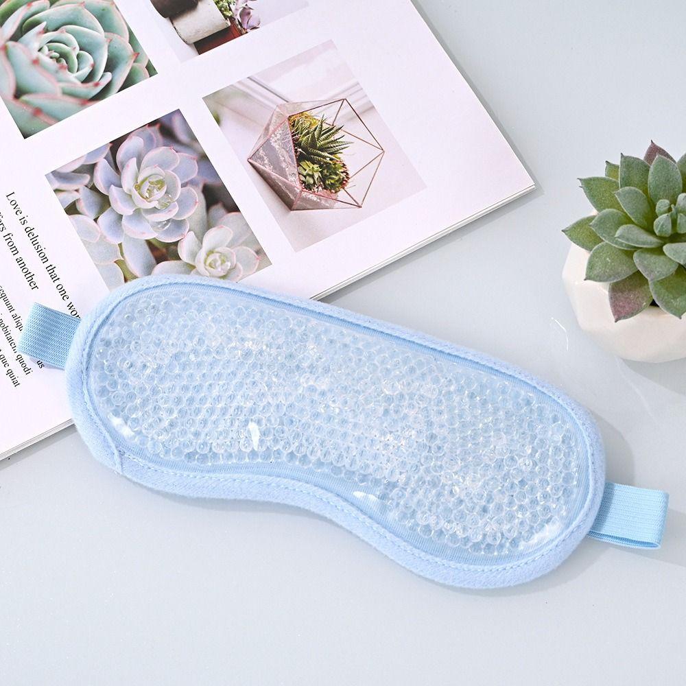 PVC Gel Eye Mask Reusable Beads Gel Sleep Mask Relaxation Cooling Sleep Mask  Compress Puffy Eyes