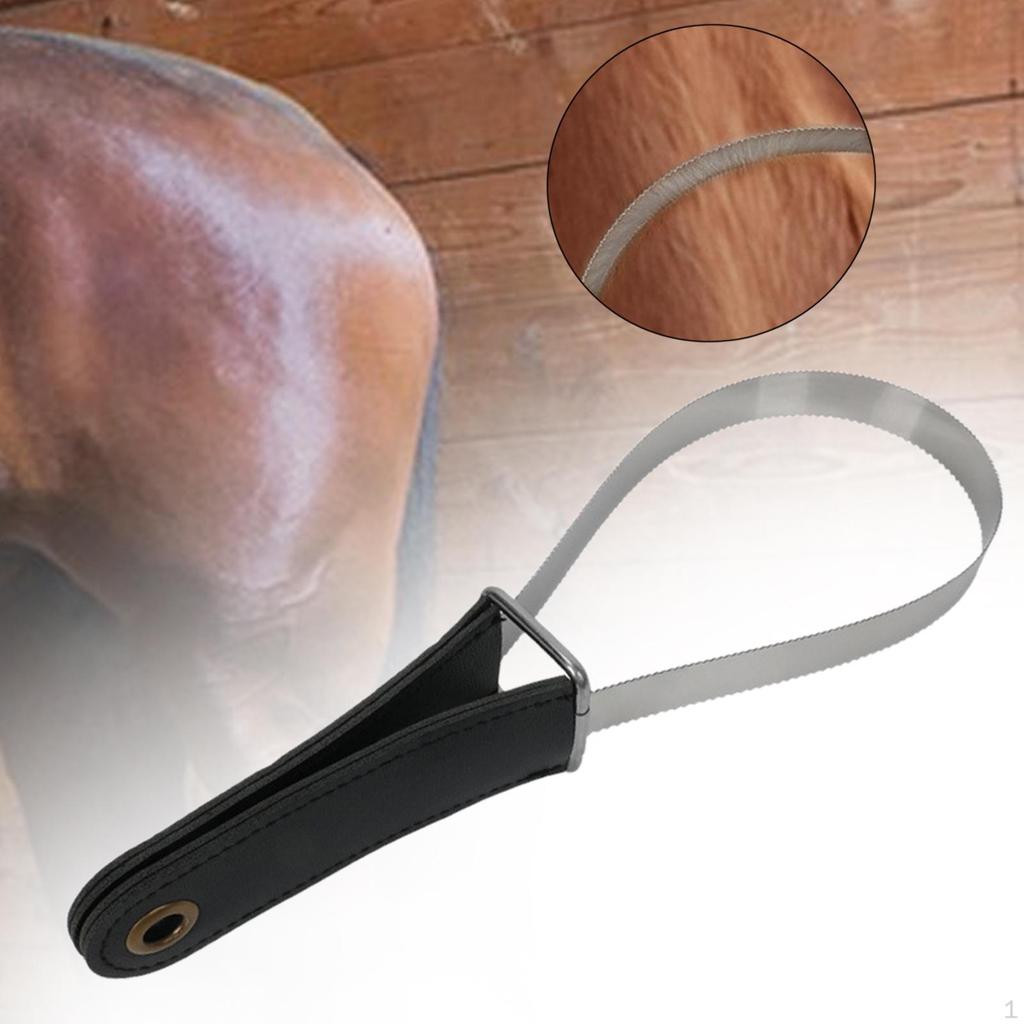 Horse Sweat Scrapers Tool Grooming Brush Portable Shaving Care Handheld DE Shedding