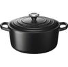 Cast Iron Roaster Le Creuset Signature Round 22 Cm Black 3.3 L (21177220000430)