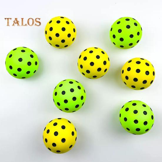 Тренировочные мячи для пиклбола из пеноматериала с тихим отскоком для тренировок и соревнований. Мячи для пиклбола из пеноматериала высокой плотности для безопасной игры.