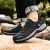 Роскошные кожаные кроссовки, мужская спортивная обувь, уличные кроссовки с толстой подошвой, на шнуровке, повседневные кроссовки, нескользящие, для ходьбы, походов, для мужчин
