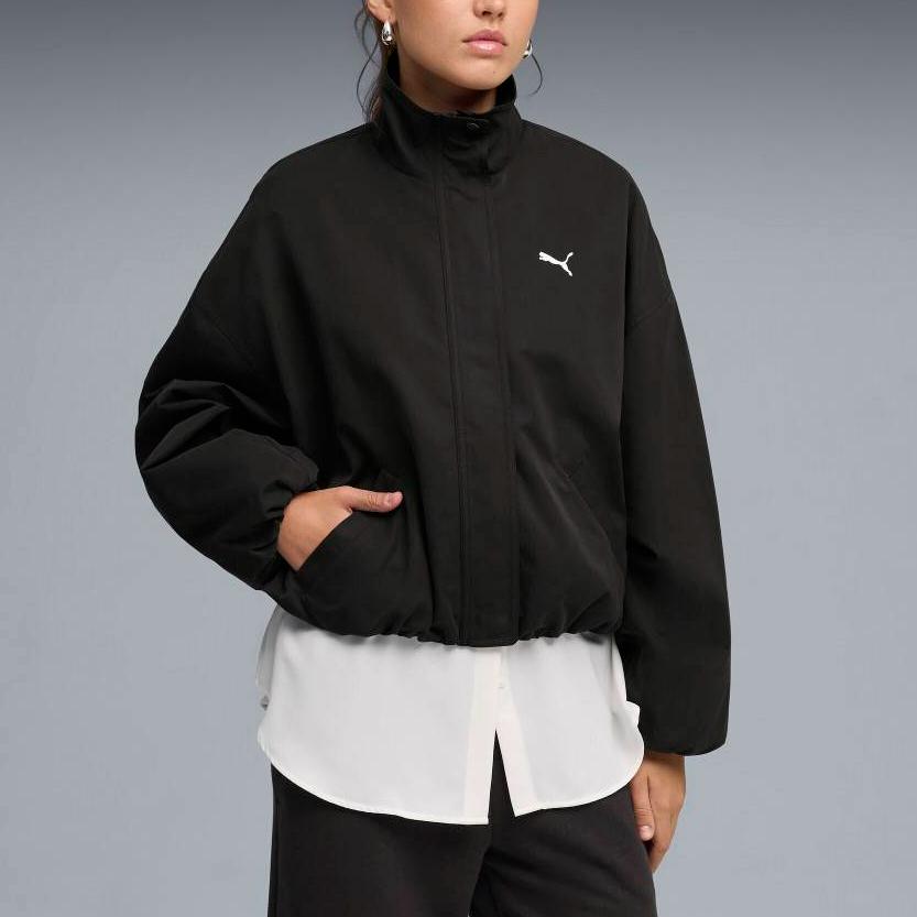 Puma Куртки Женские Черный Стойка Умеренный Другое 636896-01