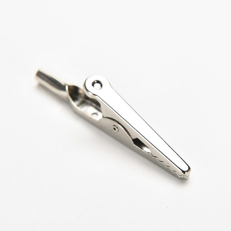 10X зажимов для проверки типа «крокодил» из нержавеющей стали, винтовой зажим для кабеля и щупа