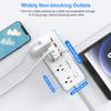 Multi Plug Outlet Extender Power Strip with 8 AC Outlets 4 USB Ports, Wall Socket Electrical Outlet Splitter for Home Office,US