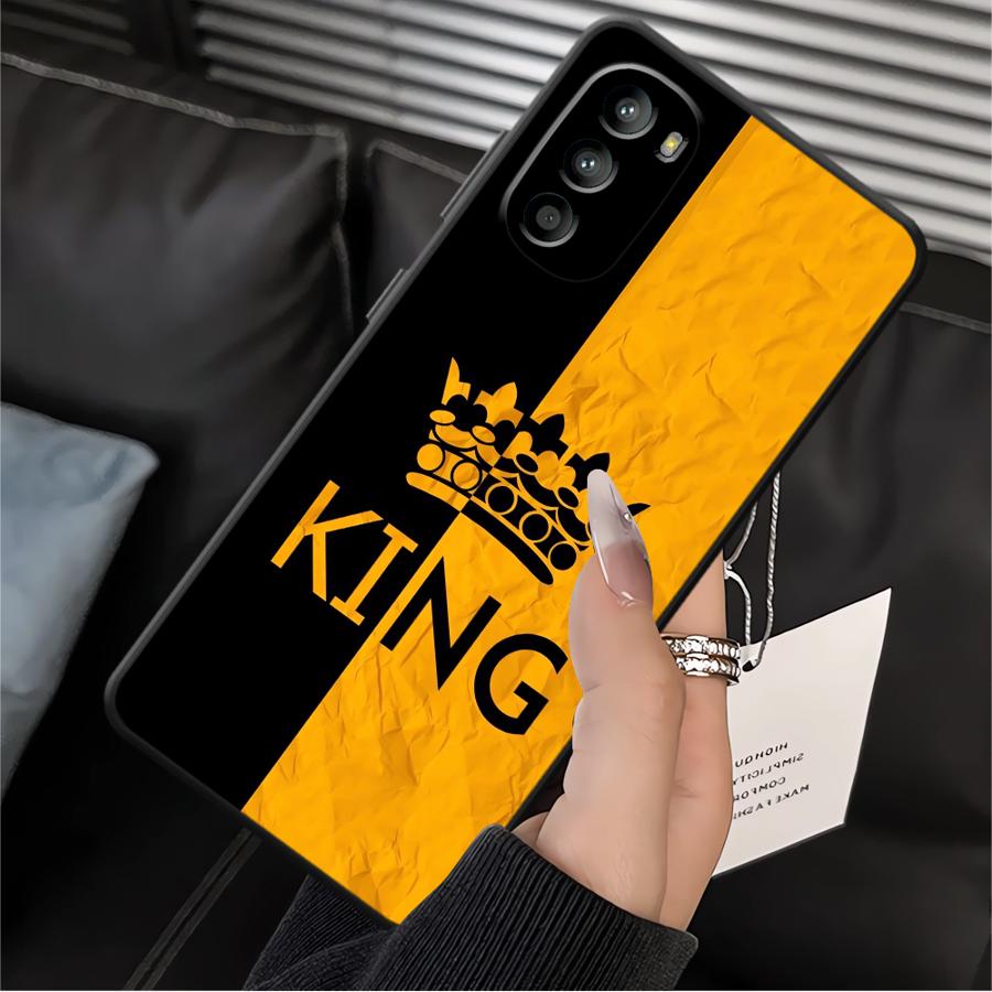 Чехол с буквами 'Crown' для Motorola Moto G52 G51 G73 G50 G71 Edge 20 Pro 30 Lite G53 G30 G60s G22 Edge40 G32